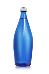 blue glass bottle
