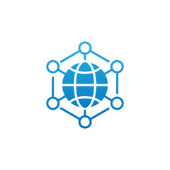 Network icon vector design illustration. Network vector flat icon symbol for website, mobile, graphic elements, logo, app, UI.