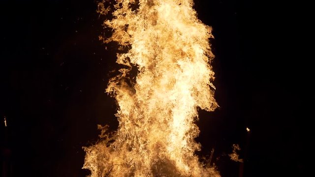 A puppet of an old witch is burn during &ldquo;Giubiana&rdquo; (a traditional celebration in the northern Italian) - 30 January 2020, Canzo (Italy)