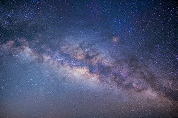 The stars and the milky way in the night sky are very beautiful.