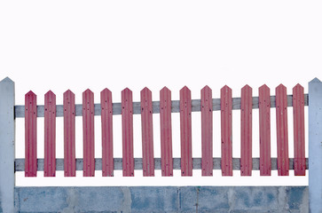 fence isolated on white background