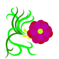 vector illustration of flower