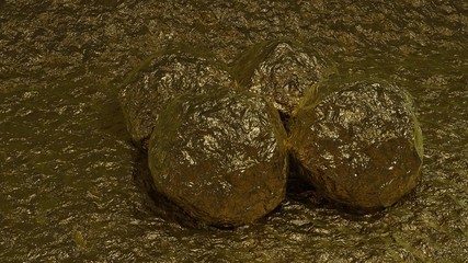 abstract gold liquid. Golden wave background. Gold background. Gold texture. 3d render