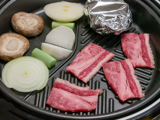 家庭料理　焼き肉　野菜　牛肉