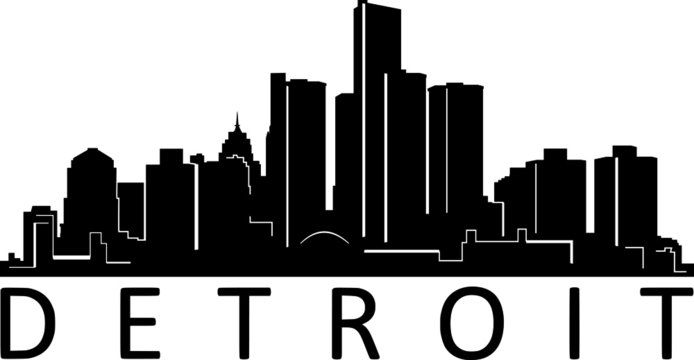Detroit Skyline Silhouette Images – Browse 798 Stock Photos, Vectors, and  Video