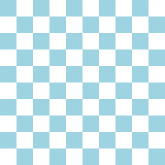 市松模様　水色　7