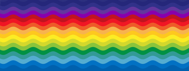 vagues arc-en-ciel 