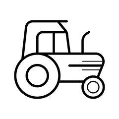 Tractor icon vector illustration photo