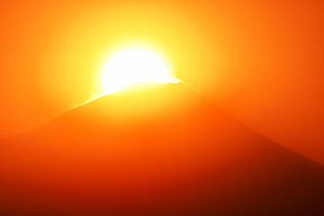 東京から見るダイヤモンド富士