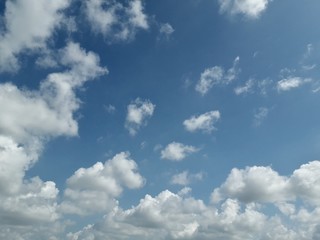 Clouds on the sky after rain
