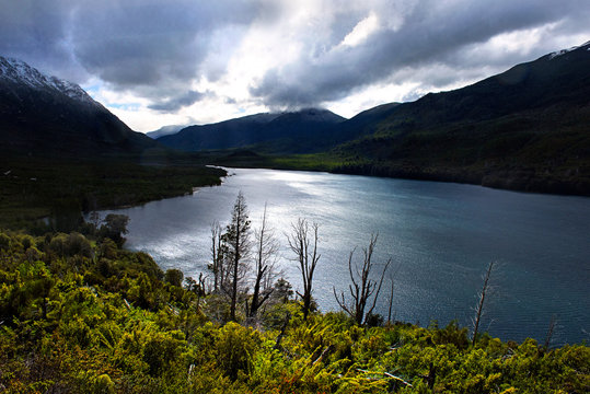 Die Lagune Los Moscos im Nationalpark Nahuel Huapi, Patagonien/ Argentinien