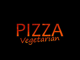 Fototapeta na wymiar Pizza Vegetarian