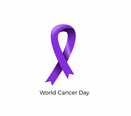 Awareness Blue Ribbon. World Prostate Cancer Day concept. Vector Illustration.