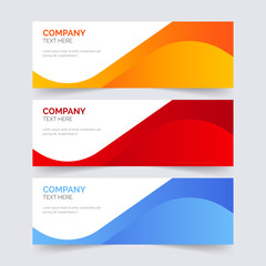 Fototapeta premium Header Design. Abstract geometric web banner template on grey background.Modern banner