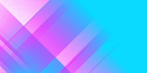 Abstract background blue pink gradient with square pattern and shiny lines rectangle. Vector illustration for banner, presentation slide, flyer, poster and much more