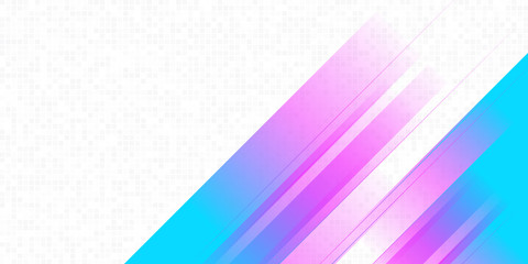 Abstract background blue pink gradient with square pattern and shiny lines rectangle. Vector illustration for banner, presentation slide, flyer, poster and much more
