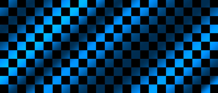 Light store blue checkerboard