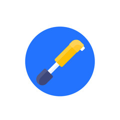 Bicycle pump icon, flat vector design