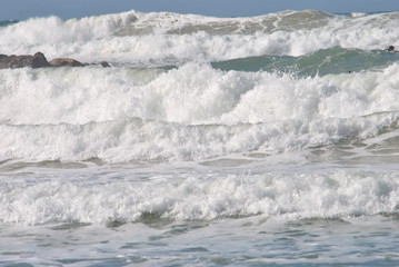 Sea Storm and crashing waves Mediterranean Sea