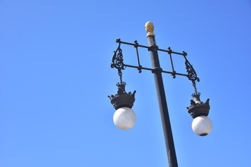 street lamp against the sky