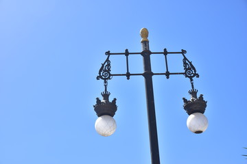 street lamp against the sky