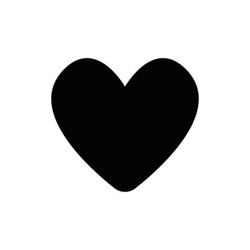 Love heart shape icon