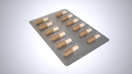 Pillen in Blisterverpackung