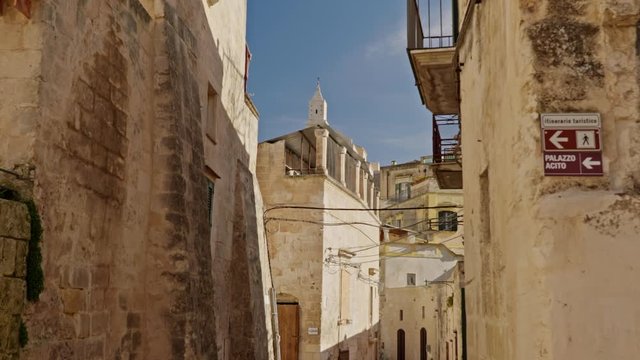 View of a beautiful Matera town, Italy