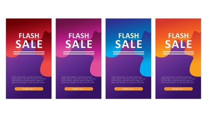 modern background design for flash sale banners, sale banner template, background banners, modern vector design, creative concept, easy to edit and customize
