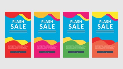 Obraz premium modern background design for flash sale banners, sale banner template, background banners, modern vector design, creative concept, easy to edit and customize