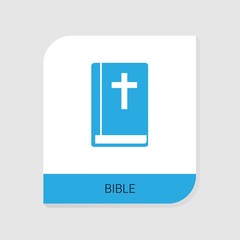 Fototapeta premium Editable filled Bible icon from Wedding icons category. Isolated vector Bible sign on white background