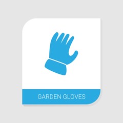 Editable filled Garden gloves icon from Gardening icons category. Isolated vector Garden gloves sign on white background