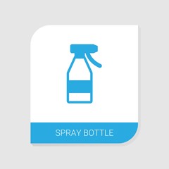 Editable filled Spray bottle icon from Gardening icons category. Isolated vector Spray bottle sign on white background