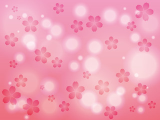 桜の幻想的な背景（ピンク）