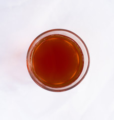 Close up beal juice in a cup.