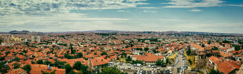 Fototapeta na wymiar Panorama of Ankara in Turkey