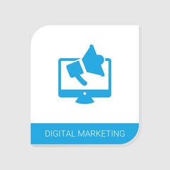 Editable filled Digital marketing icon from Digital Marketing icons category. Isolated vector Digital marketing sign on white background
