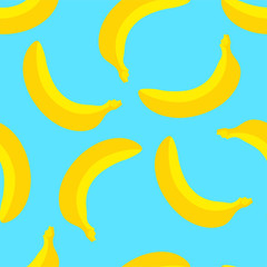 Naklejka na ściany i meble Banana. Seamless pattern. Vector image.