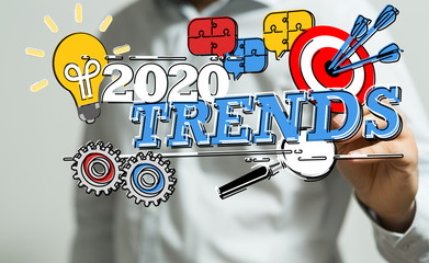 year 2020 business solution concept