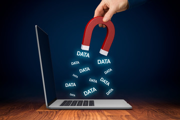 Leaked data and data breach concepts