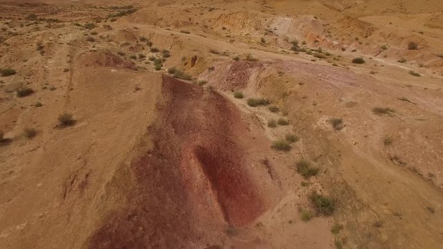 Flying over colorful sands of Negev Desert. Israel. DJI-0210-05