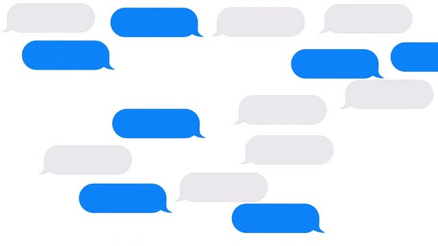 background from appearing chat balloons of messenger, symbol of a lot of sayings and chatting
