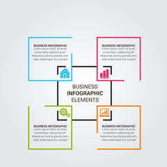 Obraz premium Business data visualization. timeline infographic icons designed for abstract background template