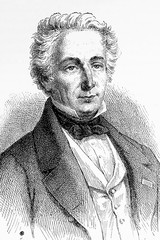 Michel Eugene Chevreul. French chemist. 1786-1889. Antique illustration. 188