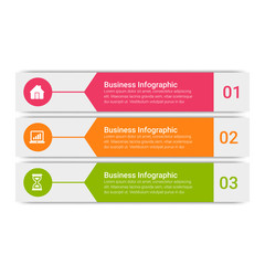 Business Infographic template. Design with icons and 3, 4, 5 options or steps.