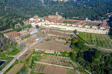 Charterhouse of Montealegre in Badalona, province of Barcelona Spain.