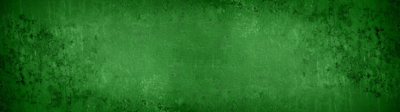 Green abstract stone concrete texture background panorama banner long