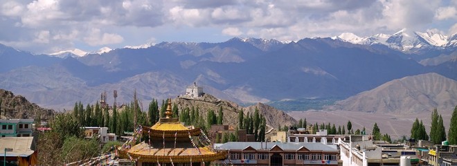 The old town of Leh - a city deep in the mountains