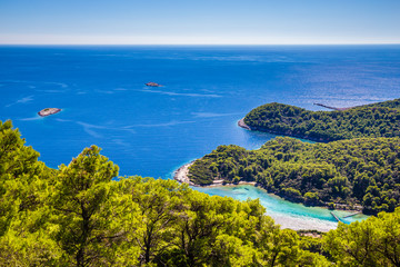 Obraz premium View From Montokuc Viewpoint - Mljet, Croatia