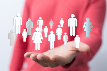 Social Networking illustration team group digital